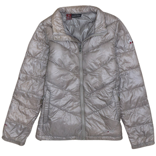 Montbell Womens Grey Lightweight Down Puffer Jacket Size M