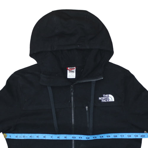The North Face Boys Black Full Zip Hoodie Size S 100% Cotton Casual