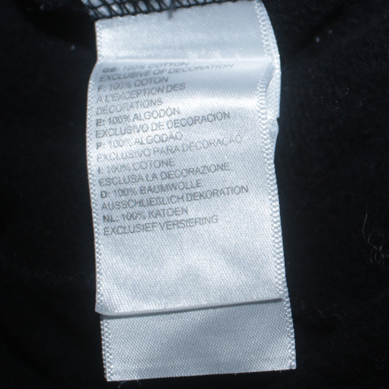 The North Face Boys Black Full Zip Hoodie Size S 100% Cotton Casual