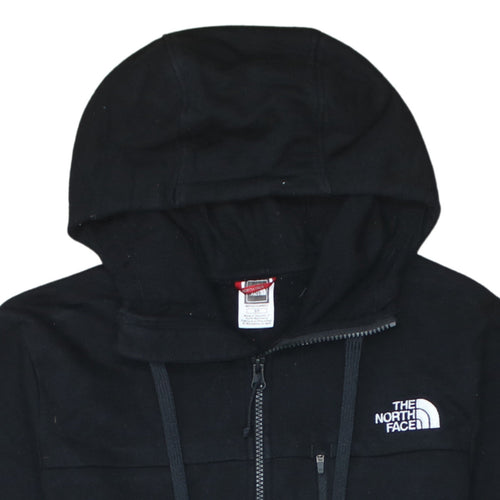 The North Face Boys Black Full Zip Hoodie Size S 100% Cotton Casual