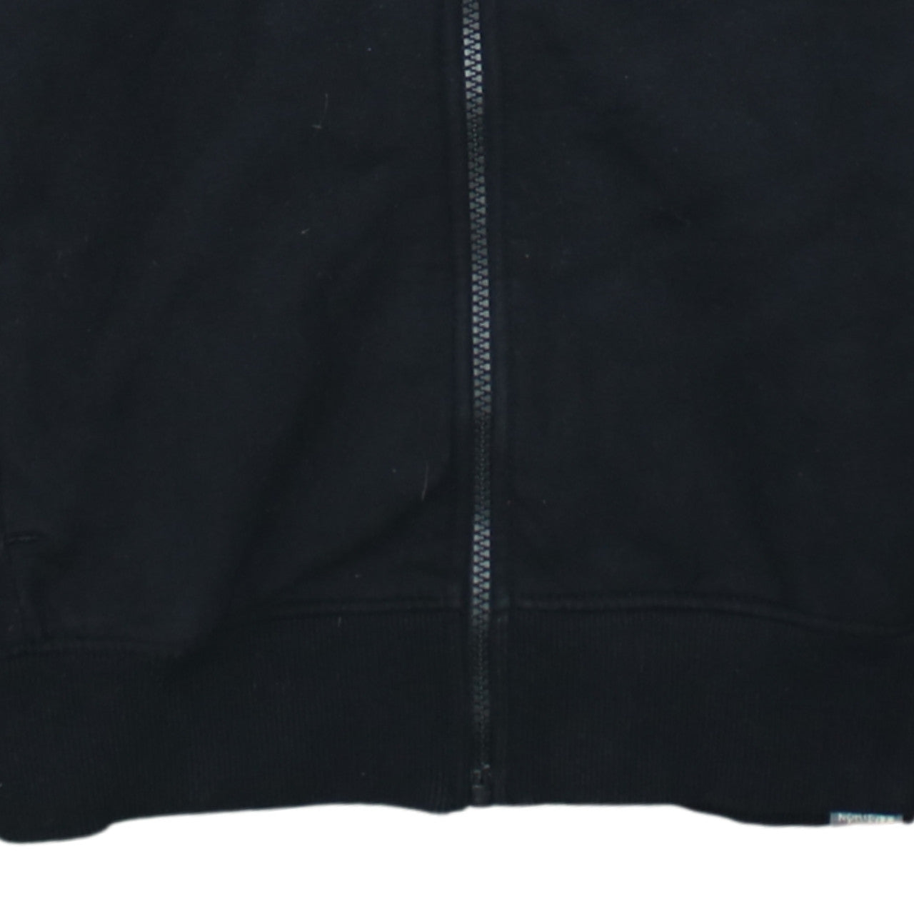 The North Face Boys Black Full Zip Hoodie Size S 100% Cotton Casual