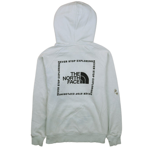 The North Face Unisex White Small Pullover Hoodie Graphic Logo