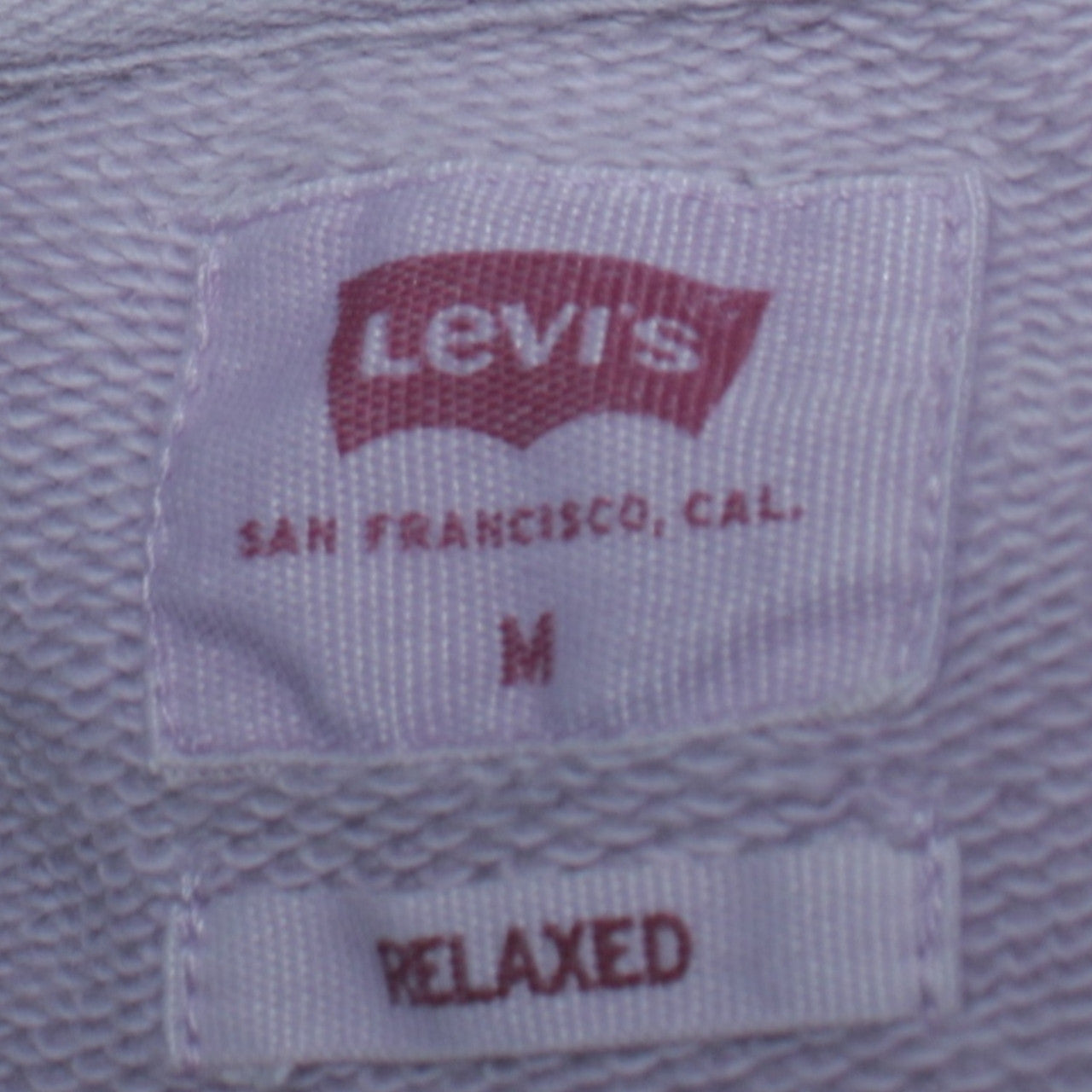 Levi's Men's Lilac Relaxed Fit Cotton Sweatshirt Size M