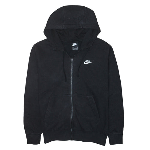 Nike Women’s Black Full Zip Hoodie Medium Cotton Blend