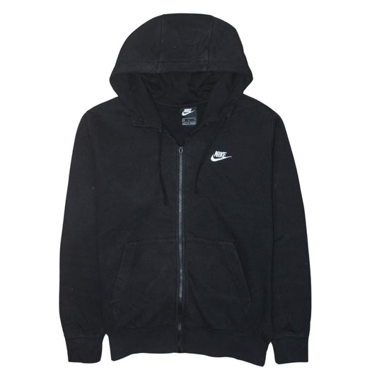 Nike Women’s Black Full Zip Hoodie Medium Cotton Blend