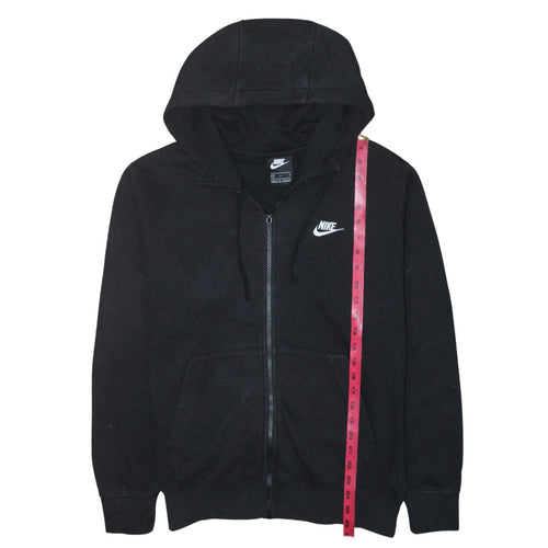 Nike Women’s Black Full Zip Hoodie Medium Cotton Blend