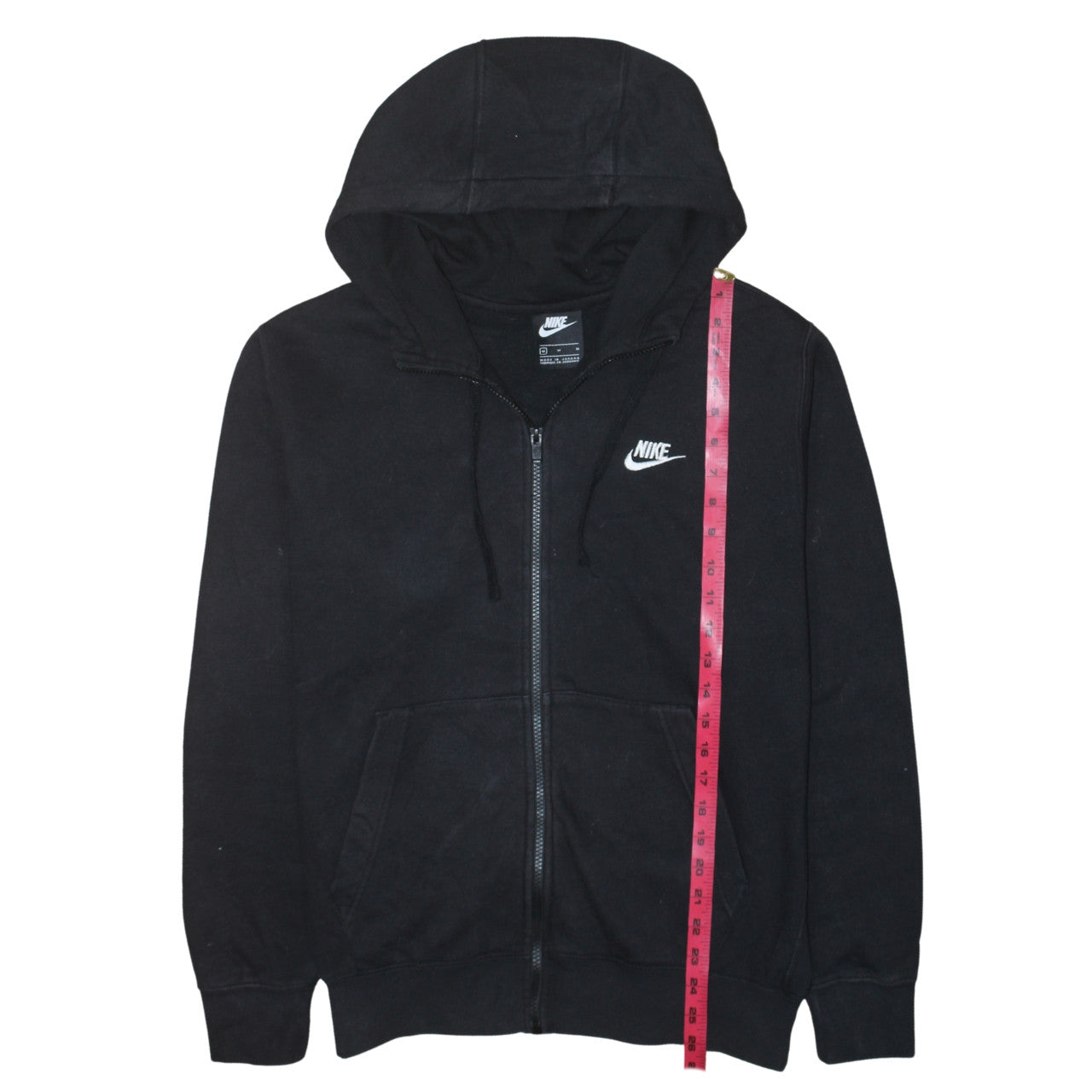 Nike Women’s Black Full Zip Hoodie Medium Cotton Blend