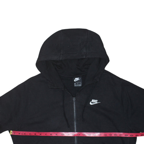 Nike Women’s Black Full Zip Hoodie Medium Cotton Blend