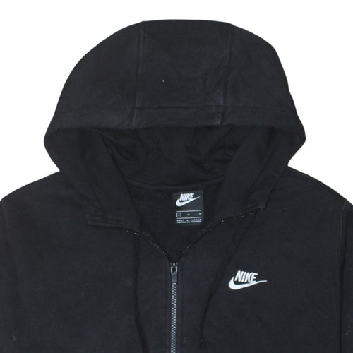 Nike Women’s Black Full Zip Hoodie Medium Cotton Blend