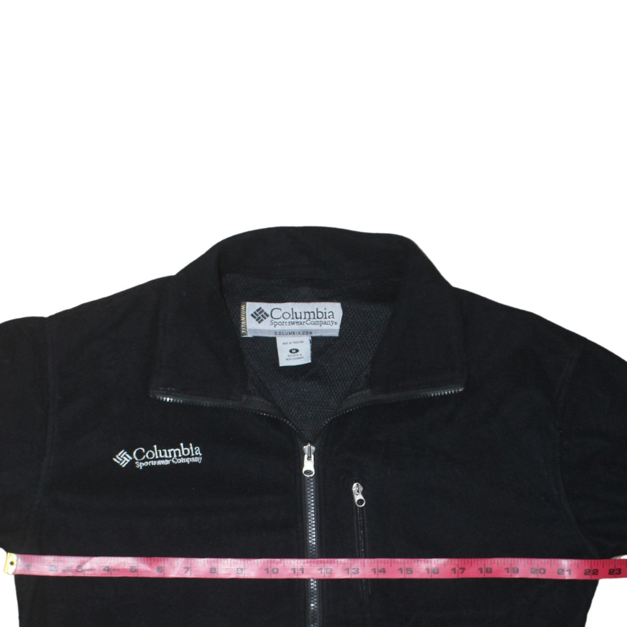 Columbia Men's Black Fleece Full Zip Jacket Size M