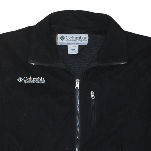 Columbia Men's Black Fleece Full Zip Jacket Size M