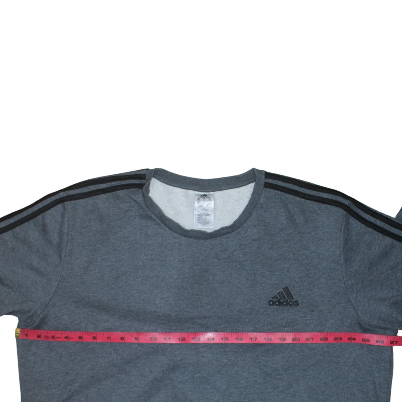 Adidas Men's Grey 2XL Pullover Crew Neck Fleece Sweatshirt