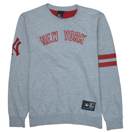 Majestic Athletic Men’s Grey New York Sweatshirt Large