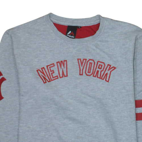 Majestic Athletic Men’s Grey New York Sweatshirt Large