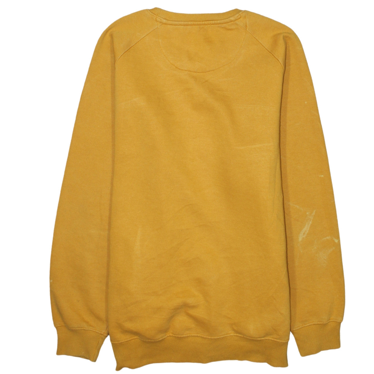 GANT Men’s Yellow 2XL Embroidered Logo Crew Neck Sweatshirt