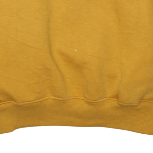 GANT Men’s Yellow 2XL Embroidered Logo Crew Neck Sweatshirt