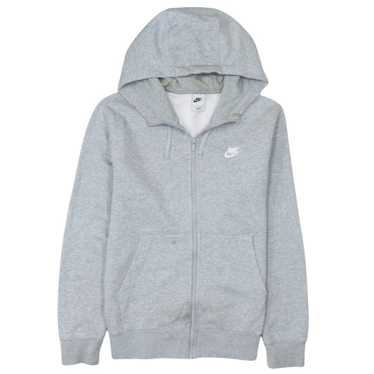 Nike Men's Grey Full Zip Hoodie Fleece Size S