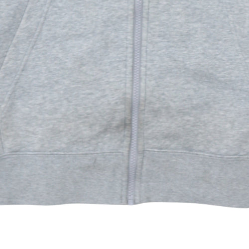 Nike Men's Grey Full Zip Hoodie Fleece Size S