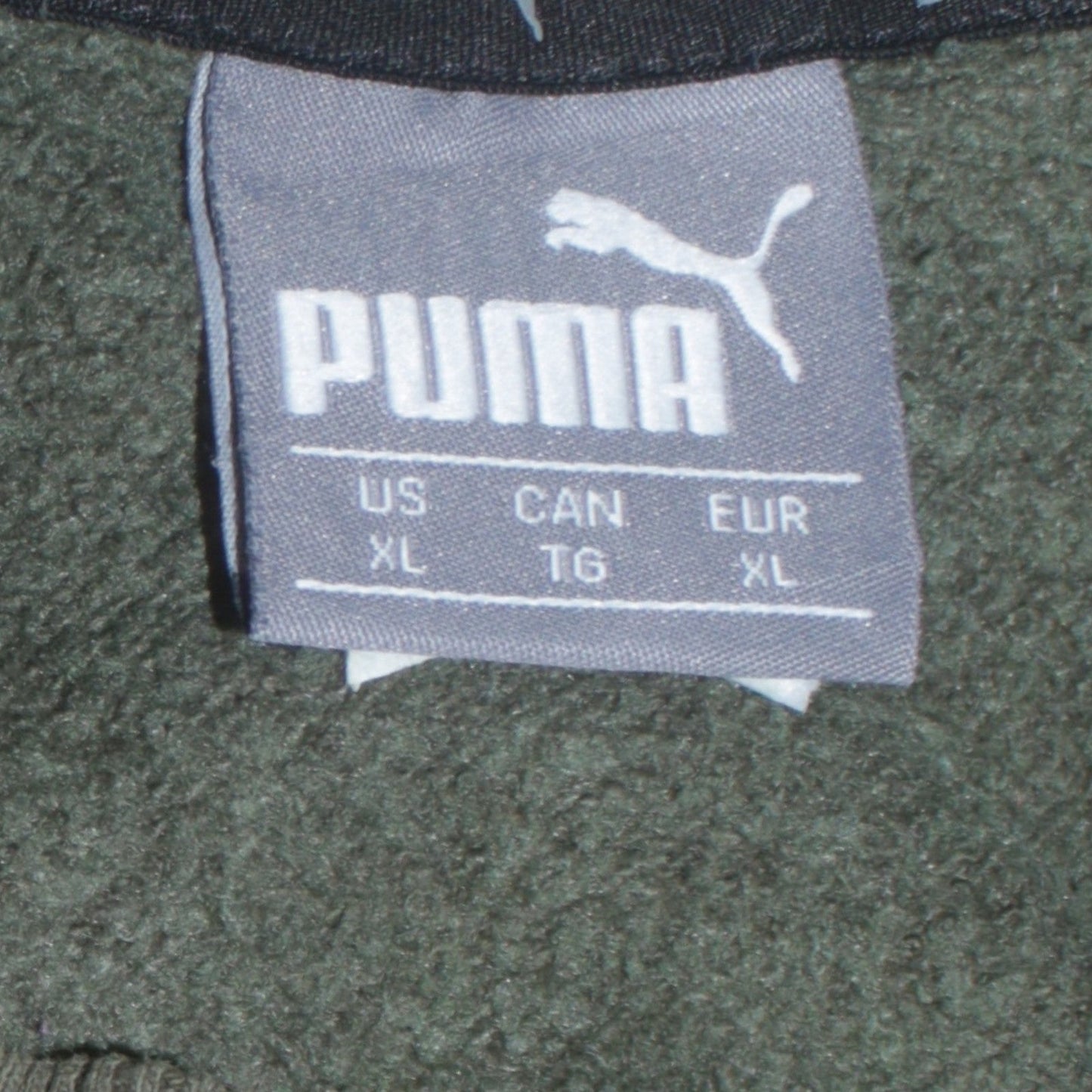 Puma Men’s Green XL Crew Neck Graphic Logo Sweatshirt