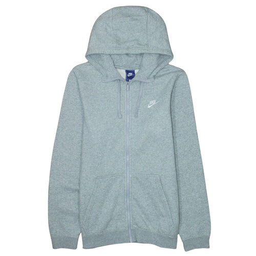 Nike Men's Grey Full Zip Hoodie Size S Classic Sportswear