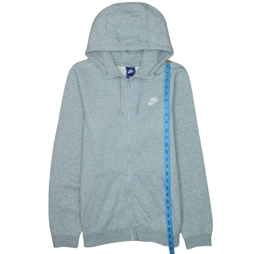 Nike Men's Grey Full Zip Hoodie Size S Classic Sportswear