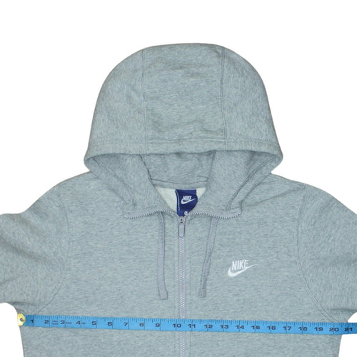 Nike Men's Grey Full Zip Hoodie Size S Classic Sportswear