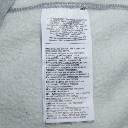 Nike Men's Grey Full Zip Hoodie Size S Classic Sportswear