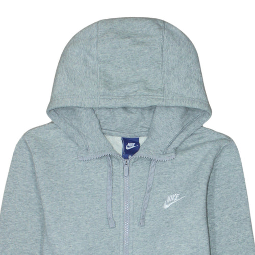 Nike Men's Grey Full Zip Hoodie Size S Classic Sportswear