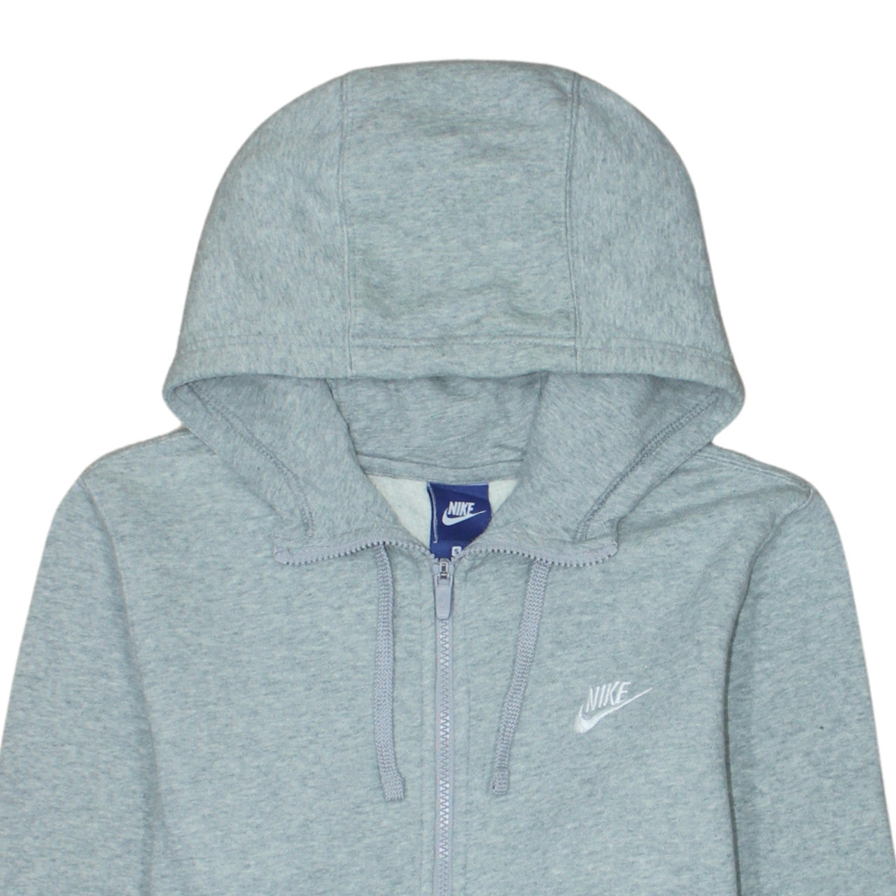 Nike Men's Grey Full Zip Hoodie Size S Classic Sportswear