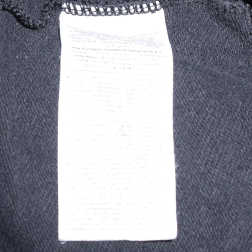 Nike Mens Black Full Zip Hoodie L Fleece Sweatshirt