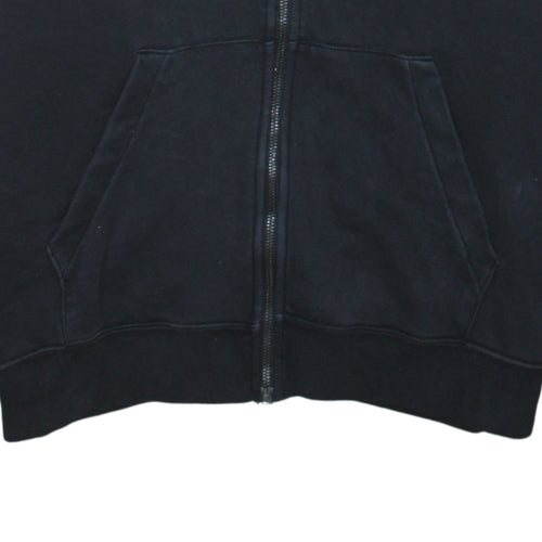 Nike Mens Black Full Zip Hoodie L Fleece Sweatshirt
