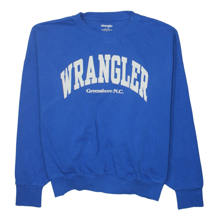 Wrangler Men's Blue Small Pullover Sweatshirt Crew Neck Graphic