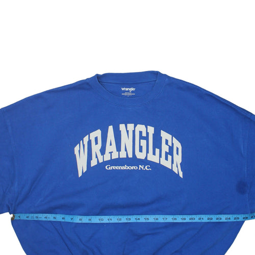 Wrangler Men's Blue Small Pullover Sweatshirt Crew Neck Graphic