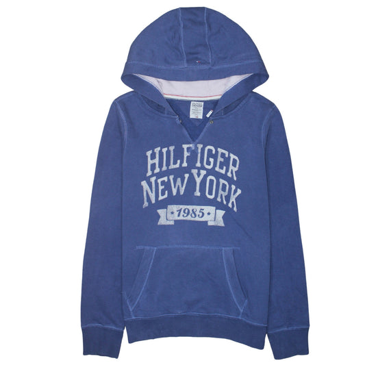 Tommy Hilfiger Men's Blue Pullover Hoodie XL Graphic Logo