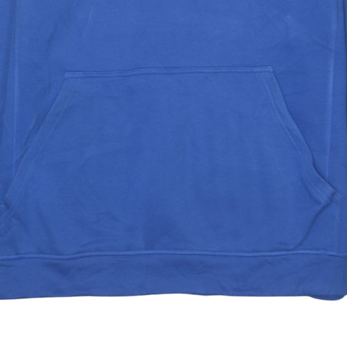 Adidas Men's Blue Medium Pullover Logo Hoodie Sweatshirt