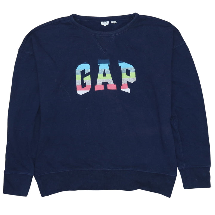 GAP Women’s Navy Blue Logo Pullover Sweatshirt Size S