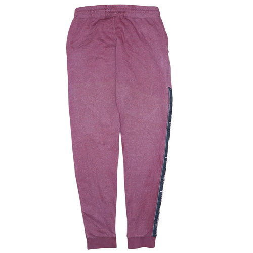 Champion Women’s Pink Jogger Sweatpants Small Drawstring Logo Stripe