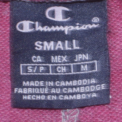 Champion Women’s Pink Jogger Sweatpants Small Drawstring Logo Stripe