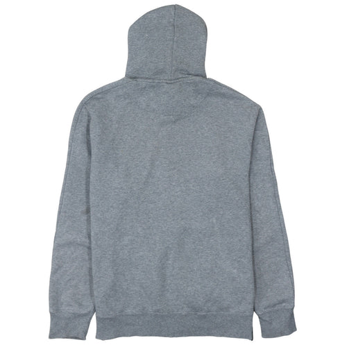 Puma Men's Grey Pullover Hoodie L Graphic Logo Fleece Sportswear