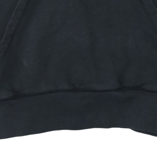 Nike Boys Black Pullover Hoodie Small Cotton Fleece Sportswear