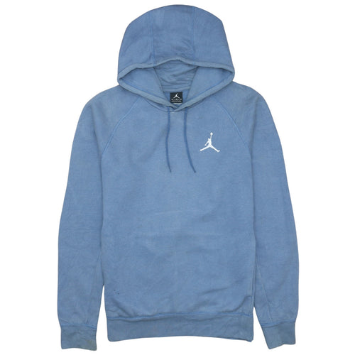Jordan Men Blue Pullover Hoodie M Logo Sportswear