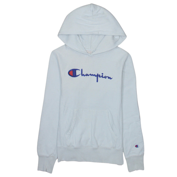 Champion Women White Medium Reverse Weave Pullover Hoodie