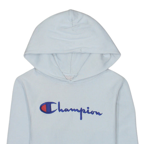 Champion Women White Medium Reverse Weave Pullover Hoodie