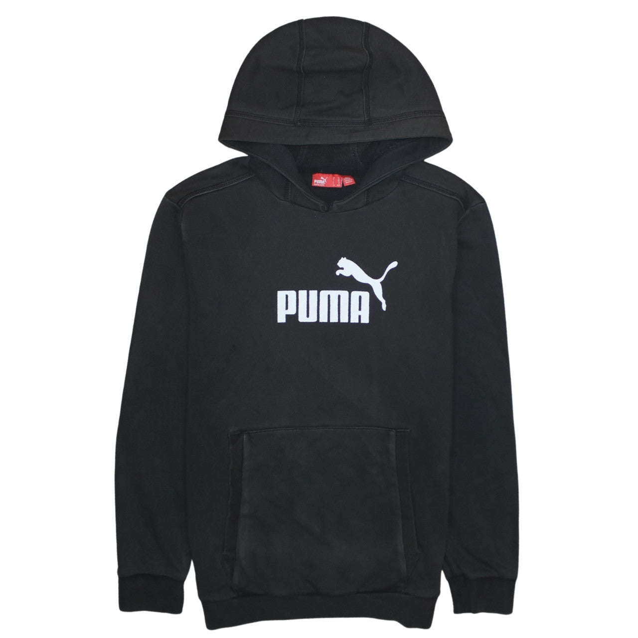 Puma Boys Black XL Pullover Hoodie Sweatshirt with Logo Print