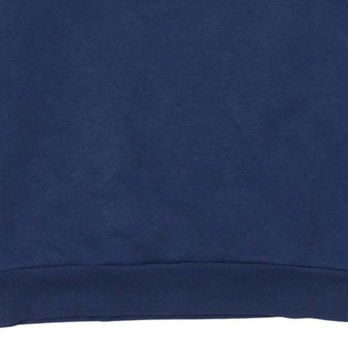 Adidas Men's Blue Crew Neck Logo Sweatshirt Size M