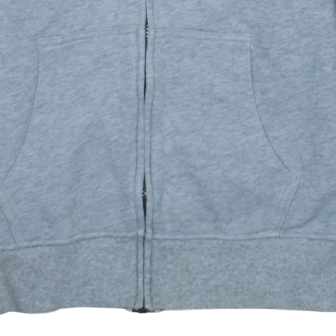 Tommy Hilfiger Men's Grey Full Zip Hoodie M Logo Casual Sweatshirt