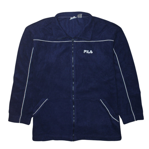 FILA Mens Blue XL Fleece Full Zip Sports Jacket