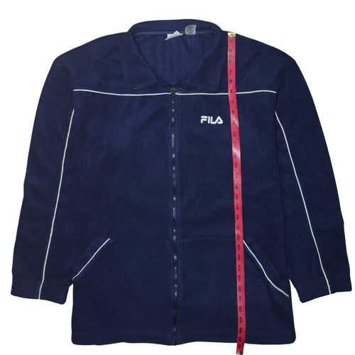 FILA Mens Blue XL Fleece Full Zip Sports Jacket