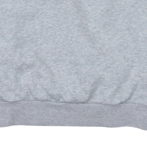 Puma Men's Grey Logo Crew Neck Pullover Sweatshirt Size S