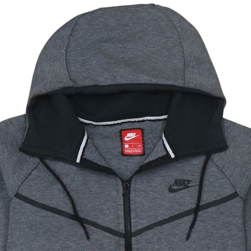 Nike Men's Grey Full Zip Hoodie Size S Sportswear Sweatshirt